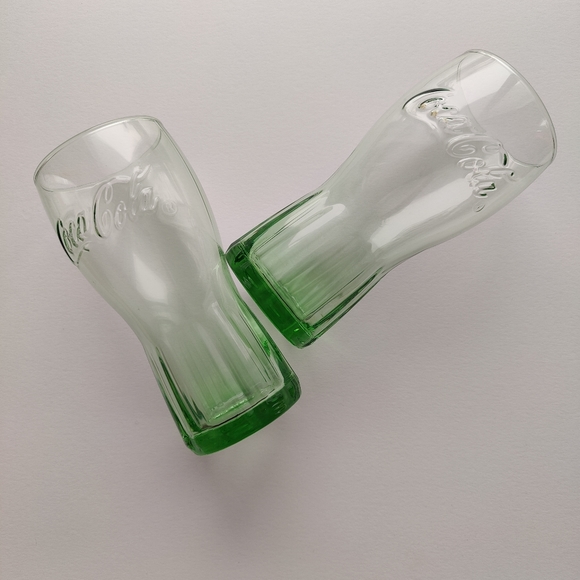 2 💚 pastel green collectible Coca Cola glasses | 2020 - Picture 5 of 6